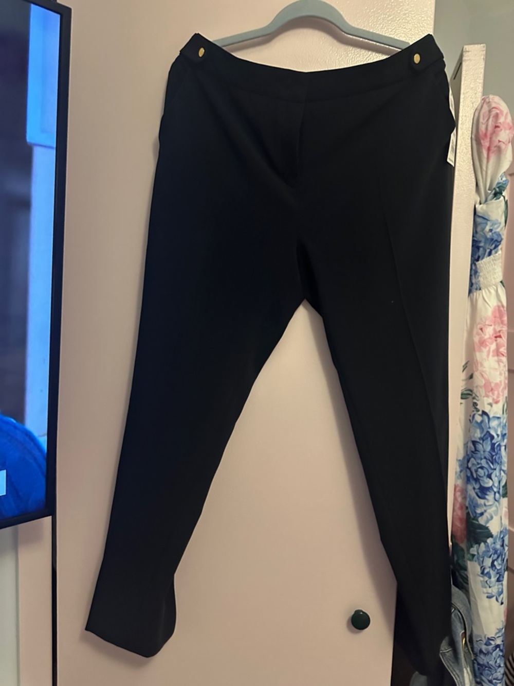 Gerard Darel Black Tailored Ankle Pants